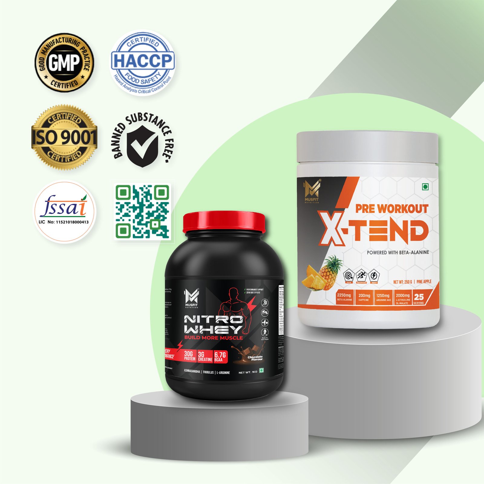 Combo Offer Nitro Whey + X-TEND Pre Workout