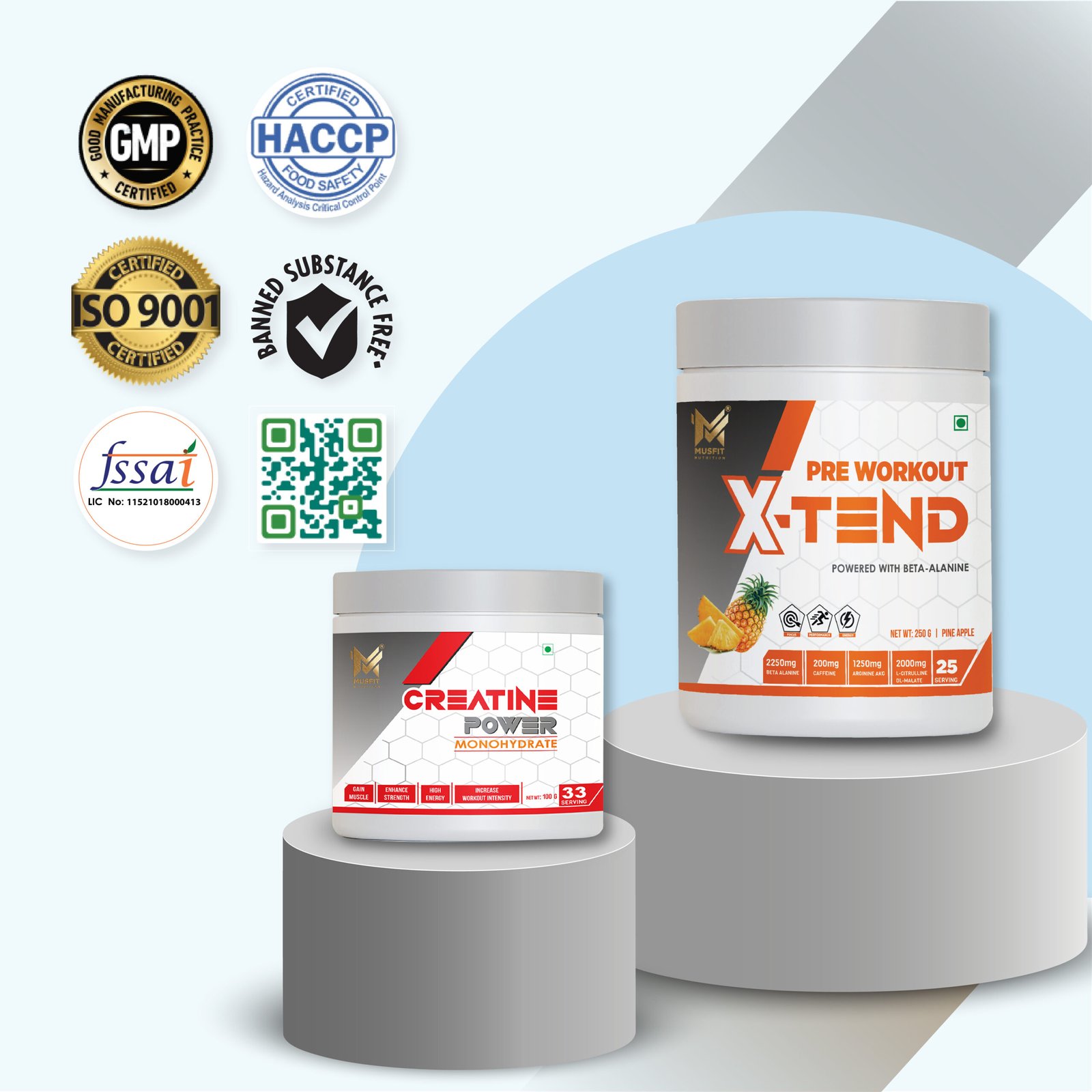Combo Offer X-TEND Pre Workout + CREATINE Power